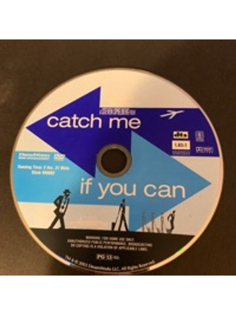 Catch Me If You Can DVD - no case